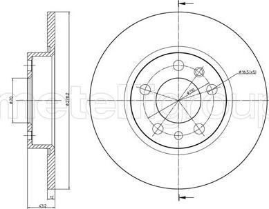 Fri.Tech. BD1089 - Гальмівний диск avtolavka.club