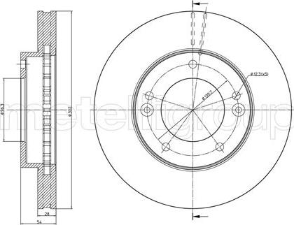 Fri.Tech. BD1031 - Гальмівний диск avtolavka.club