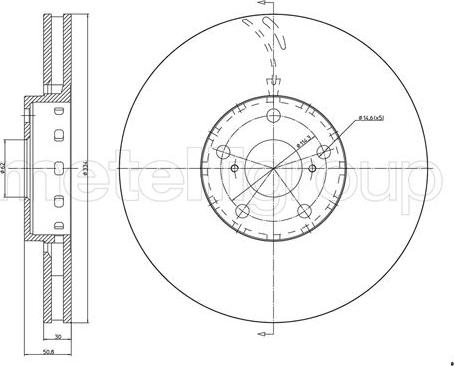 Fri.Tech. BD1032 - Гальмівний диск avtolavka.club