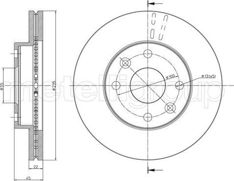 Fri.Tech. BD1029 - Гальмівний диск avtolavka.club