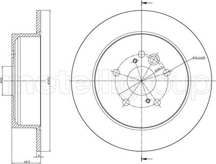 Fri.Tech. BD1151 - Гальмівний диск avtolavka.club