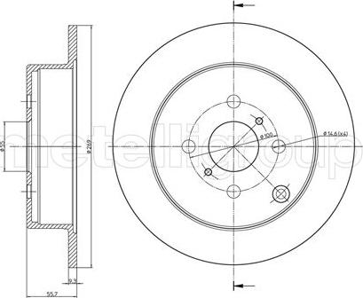 Fri.Tech. BD1153 - Гальмівний диск avtolavka.club