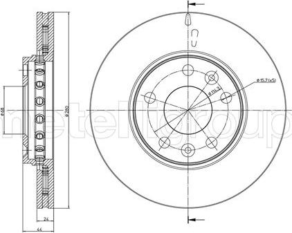 Fri.Tech. BD1359 - Гальмівний диск avtolavka.club