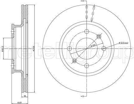 Fri.Tech. BD1355 - Гальмівний диск avtolavka.club