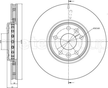 Fri.Tech. BD1360 - Гальмівний диск avtolavka.club