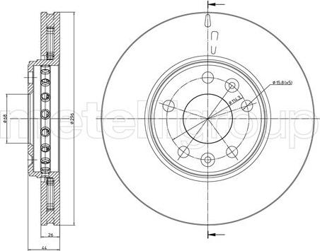 Fri.Tech. BD1361 - Гальмівний диск avtolavka.club