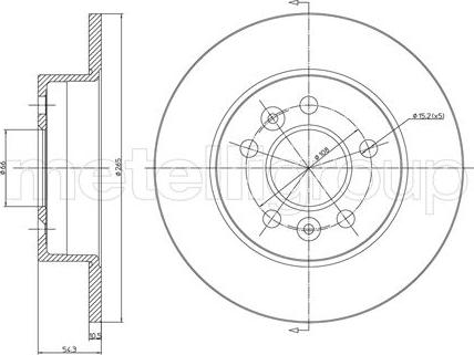 Fri.Tech. BD1329 - Гальмівний диск avtolavka.club