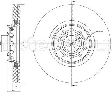 DJ Parts BD2780 - Гальмівний диск avtolavka.club