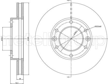 Fri.Tech. BD1213 - Гальмівний диск avtolavka.club