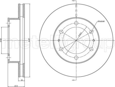 Fri.Tech. BD1289 - Гальмівний диск avtolavka.club