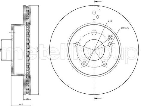 Fri.Tech. BD1232 - Гальмівний диск avtolavka.club