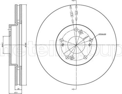 Fri.Tech. BD1279 - Гальмівний диск avtolavka.club