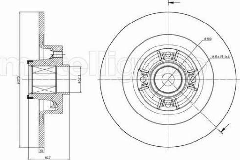 Fri.Tech. BD1271 - Гальмівний диск avtolavka.club