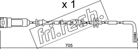 Fri.Tech. SU.146 - Сигналізатор, знос гальмівних колодок avtolavka.club