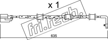 Fri.Tech. SU.323 - Сигналізатор, знос гальмівних колодок avtolavka.club