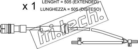 Fri.Tech. SU.265 - Сигналізатор, знос гальмівних колодок avtolavka.club