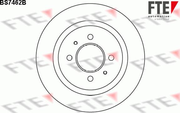 FTE BS7462B - Гальмівний диск avtolavka.club