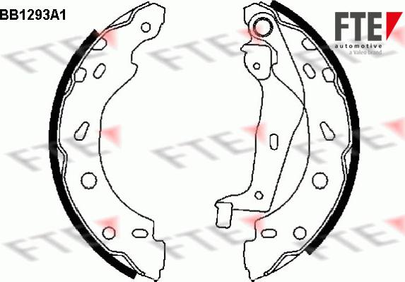 FTE BB1293A1 - Комплект гальм, барабанний механізм avtolavka.club