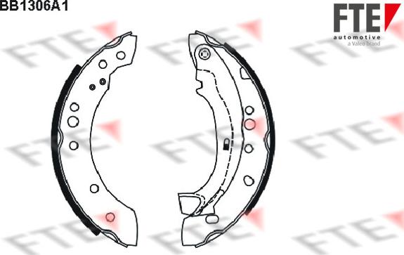 FTE BB1306A1 - Комплект гальм, барабанний механізм avtolavka.club