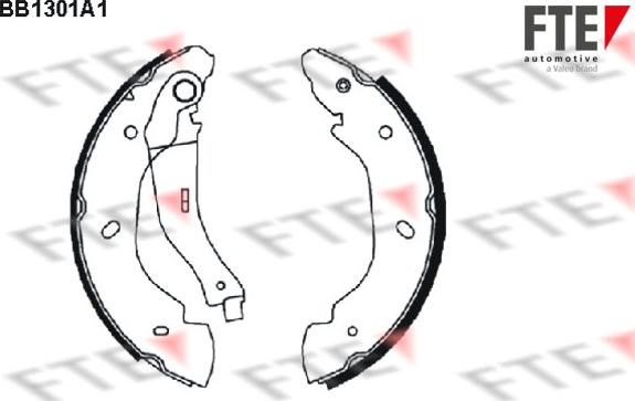 FTE BB1301A1 - Комплект гальм, барабанний механізм avtolavka.club