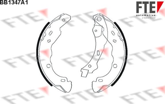 FTE BB1347A1 - Комплект гальм, барабанний механізм avtolavka.club