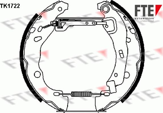 FTE 9110007 - Комплект гальм, барабанний механізм avtolavka.club