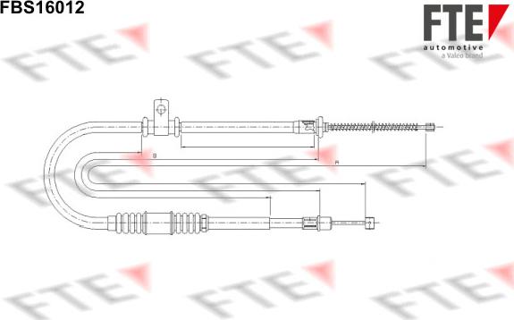 FTE 9250416 - Трос, гальмівна система avtolavka.club