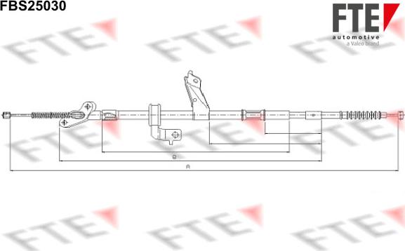 FTE 9250619 - Трос, гальмівна система avtolavka.club