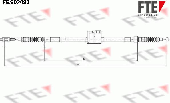 FTE 9250090 - Трос, гальмівна система avtolavka.club