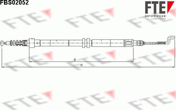 FTE FBS02052 - Трос, гальмівна система avtolavka.club