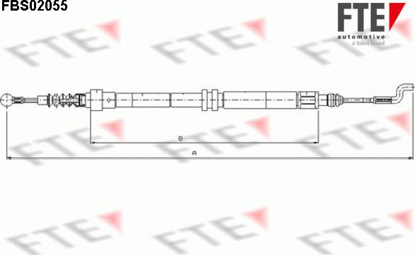 FTE FBS02055 - Трос, гальмівна система avtolavka.club