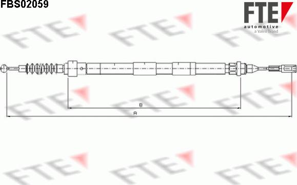 FTE FBS02059 - Трос, гальмівна система avtolavka.club