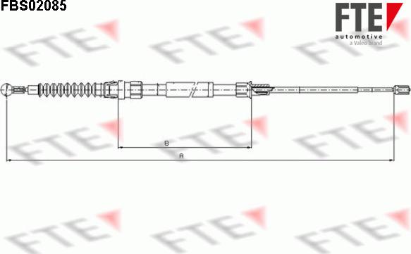 FTE 9250085 - Трос, гальмівна система avtolavka.club