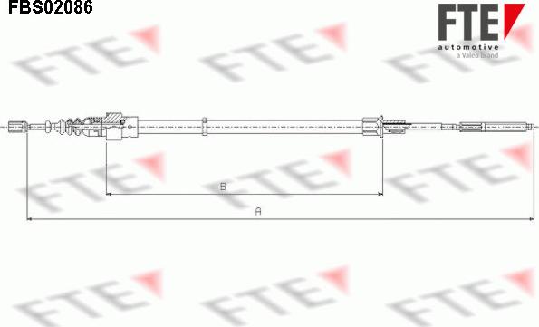 FTE 9250086 - Трос, гальмівна система avtolavka.club