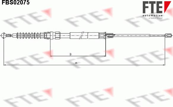 FTE FBS02075 - Трос, гальмівна система avtolavka.club