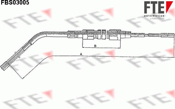 FTE 9250103 - Трос, гальмівна система avtolavka.club