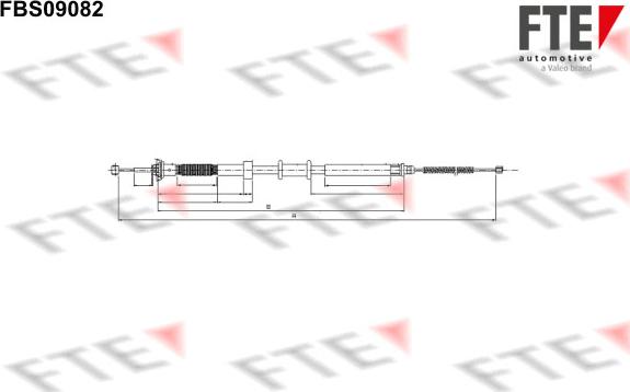 FTE 9250302 - Трос, гальмівна система avtolavka.club