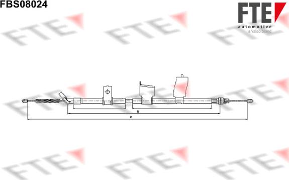 FTE 9250230 - Трос, гальмівна система avtolavka.club