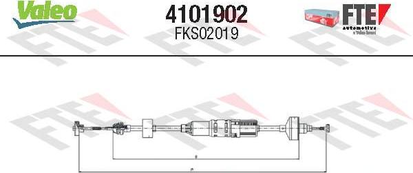 FTE 4101902 - Трос, управління зчепленням avtolavka.club