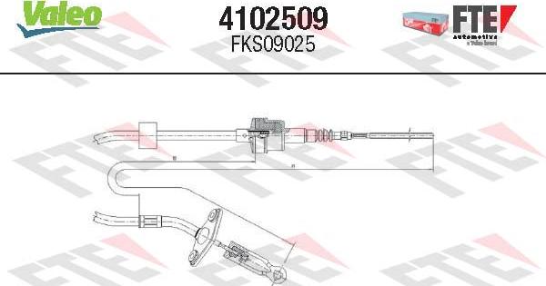 FTE 4102509 - Трос, управління зчепленням avtolavka.club