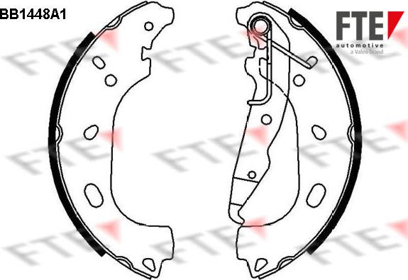 FTE BB1448A1 - Комплект гальм, барабанний механізм avtolavka.club