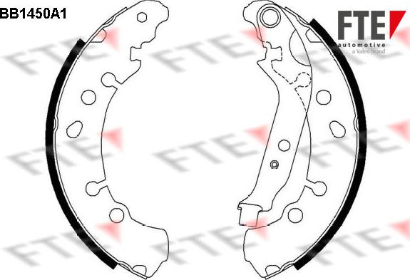 FTE BB1450A1 - Комплект гальм, барабанний механізм avtolavka.club