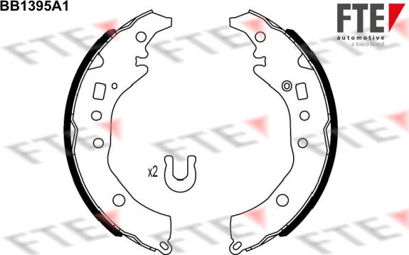 FTE BB1395A1 - Комплект гальм, барабанний механізм avtolavka.club