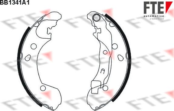 FTE BB1341A1 - Комплект гальм, барабанний механізм avtolavka.club