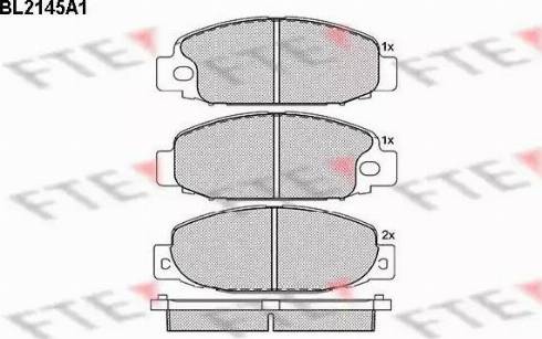FTE BL2145A1 - Гальмівні колодки, дискові гальма avtolavka.club