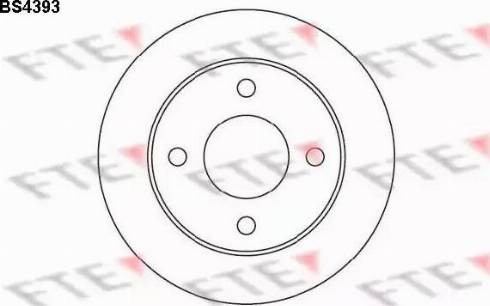 FTE BS4393 - Гальмівний диск avtolavka.club