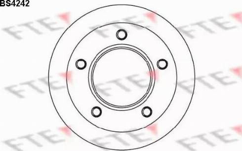 FTE BS4242 - Гальмівний диск avtolavka.club