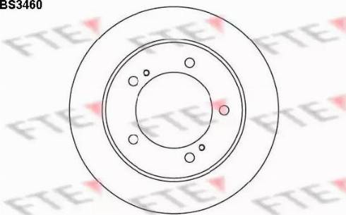 FTE BS3460 - Гальмівний диск avtolavka.club