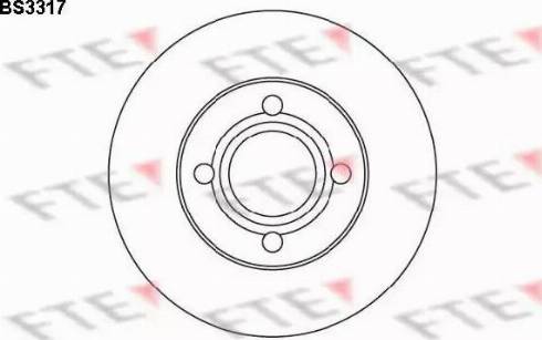 FTE BS3317 - Гальмівний диск avtolavka.club