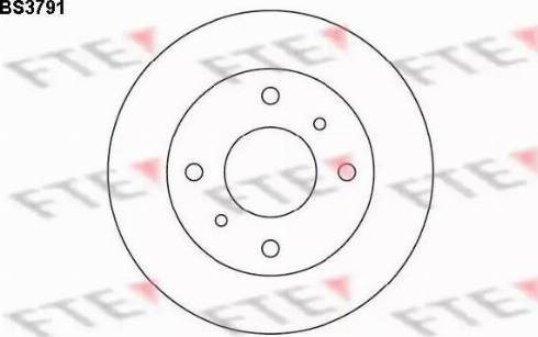 FTE BS3791 - Гальмівний диск avtolavka.club
